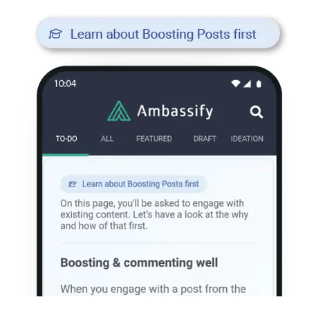 Learn About Boosting with Ambassify Skills